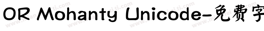 OR Mohanty Unicode字体转换